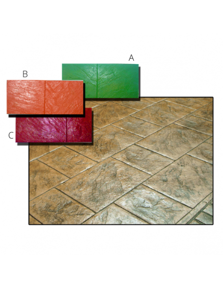 Stamped concrete mold