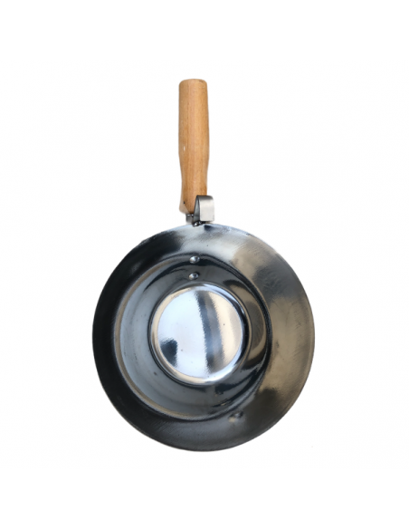 bucket scoop with wooden handle