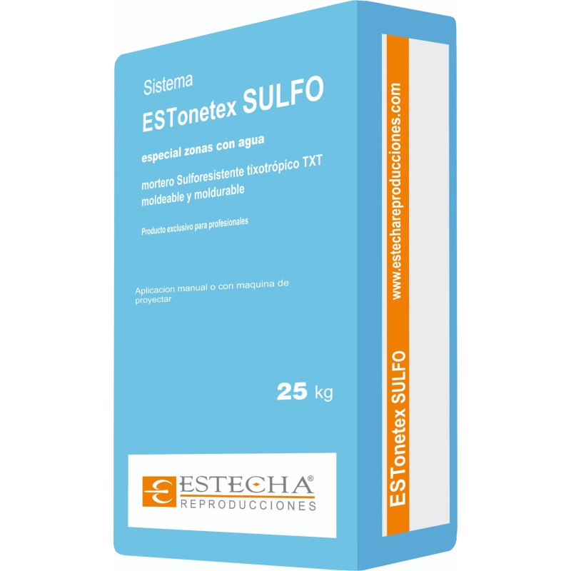 Mortero sulforresistente ESTonetex Sulfo para piscinas