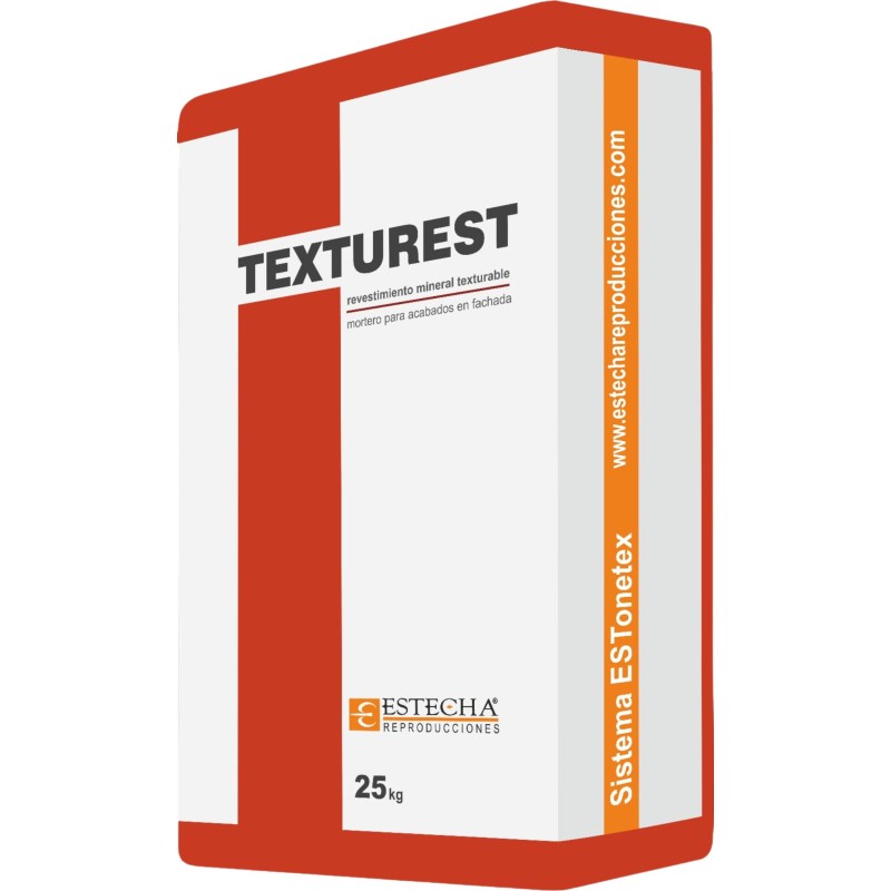 Mortero monocapa ESTonetex Texturest para fachadas