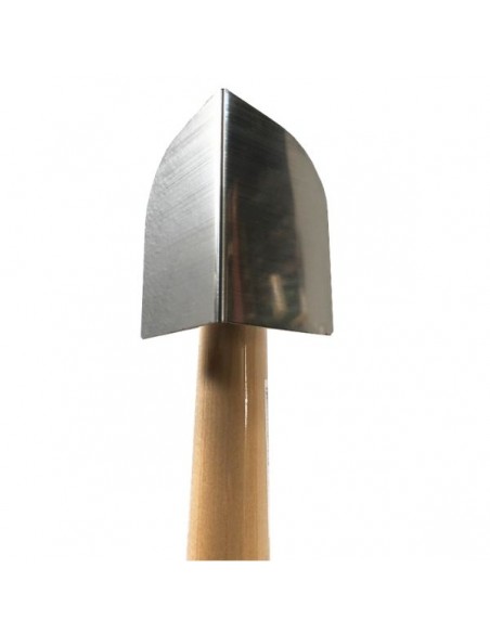 Stainless steel interior corner spatula