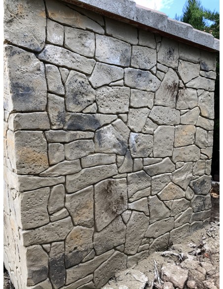 Reproduccion de piedra artificial en fachada