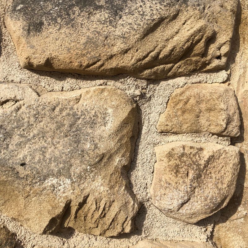 muro de piedra artificial