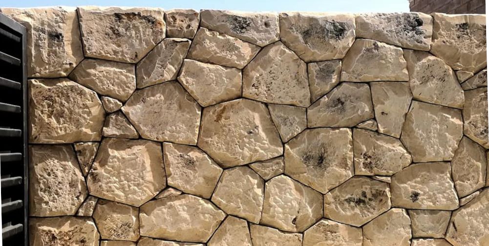 muro de piedra de junta seca