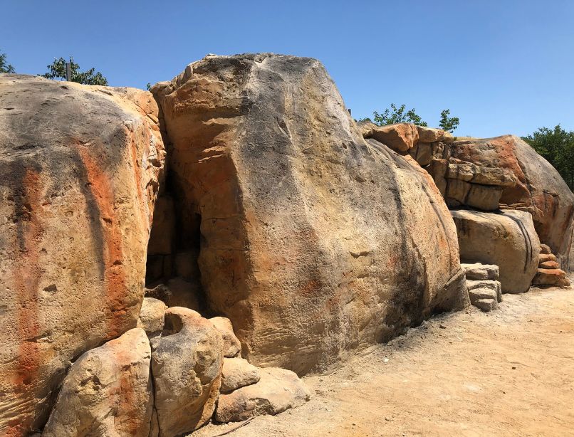 roca artificial en zoo